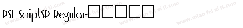 PSL ScriptSP Regular字体转换